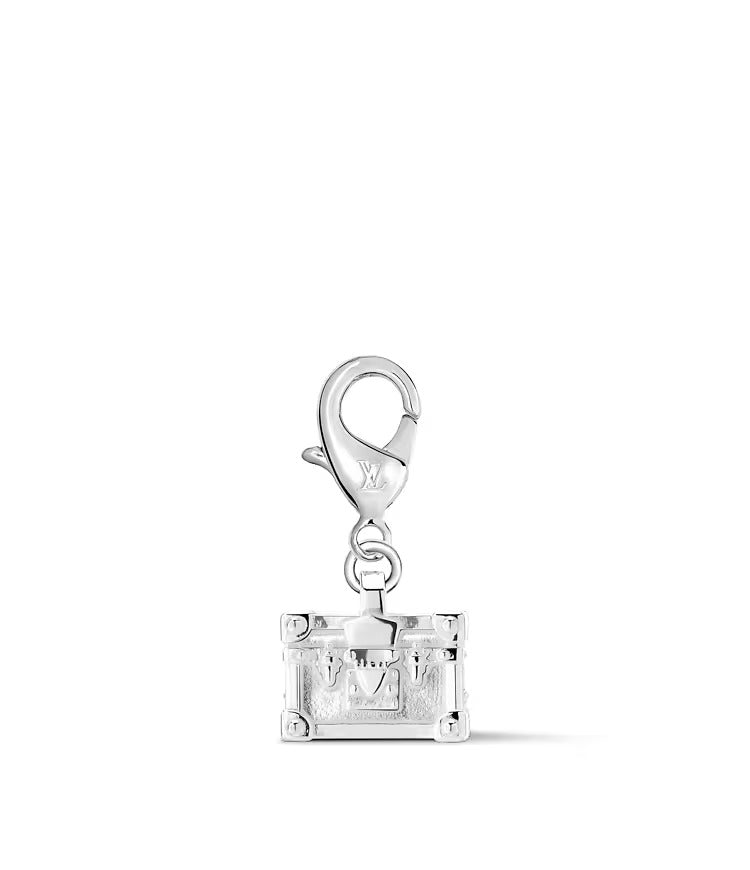 Petite Malle Silver LV Charm