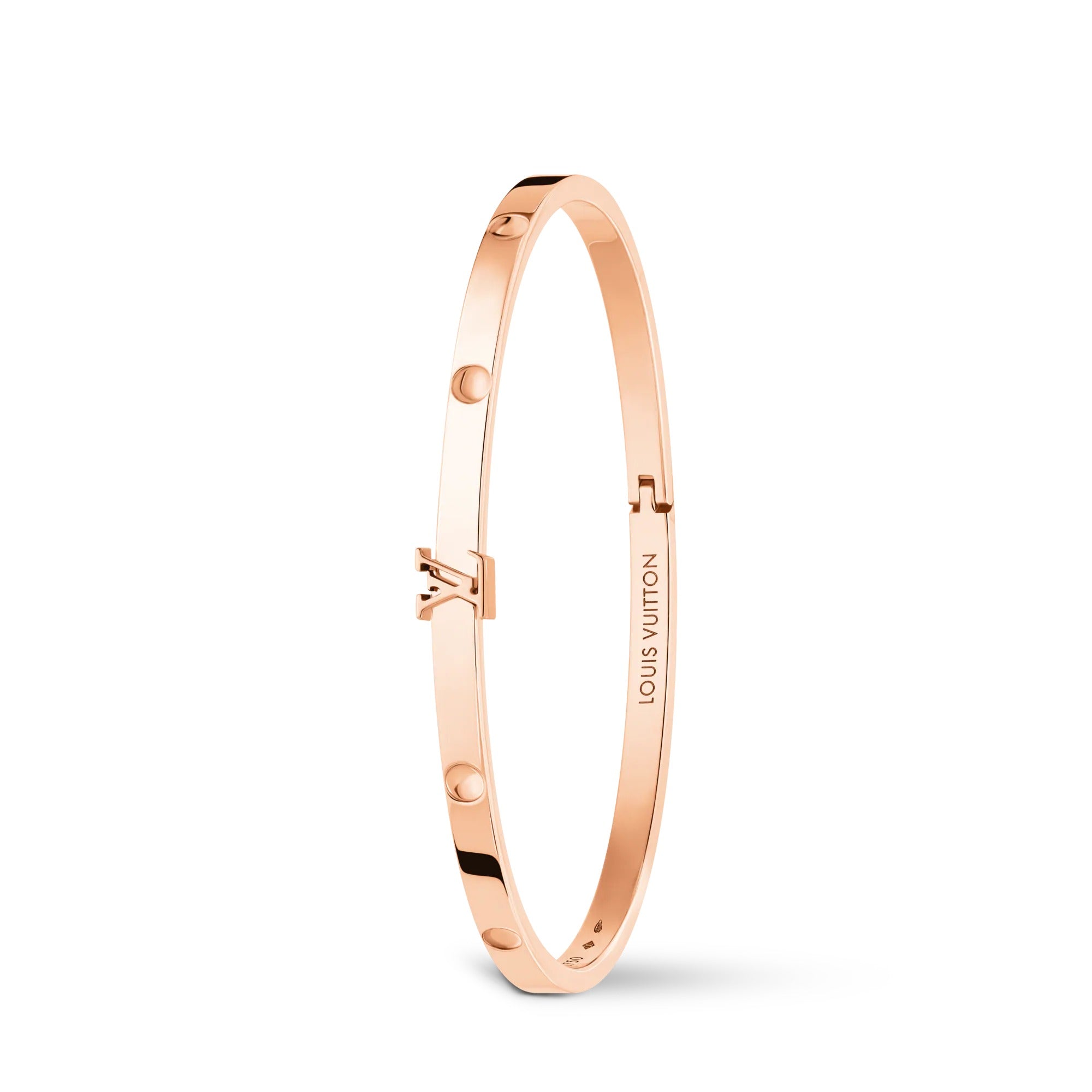 Empreinte Small Bangle, Pink Gold