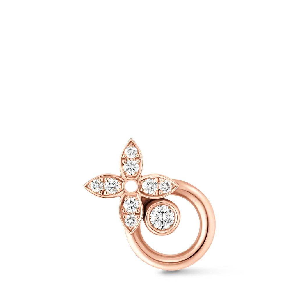 Idylle Blossom Earring, Pink Gold and Diamonds - per unit