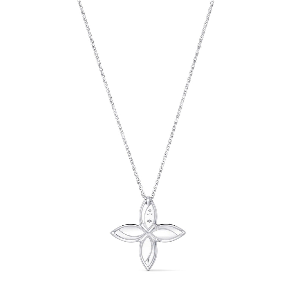 Idylle Blossom Pendant, White Gold & Diamonds