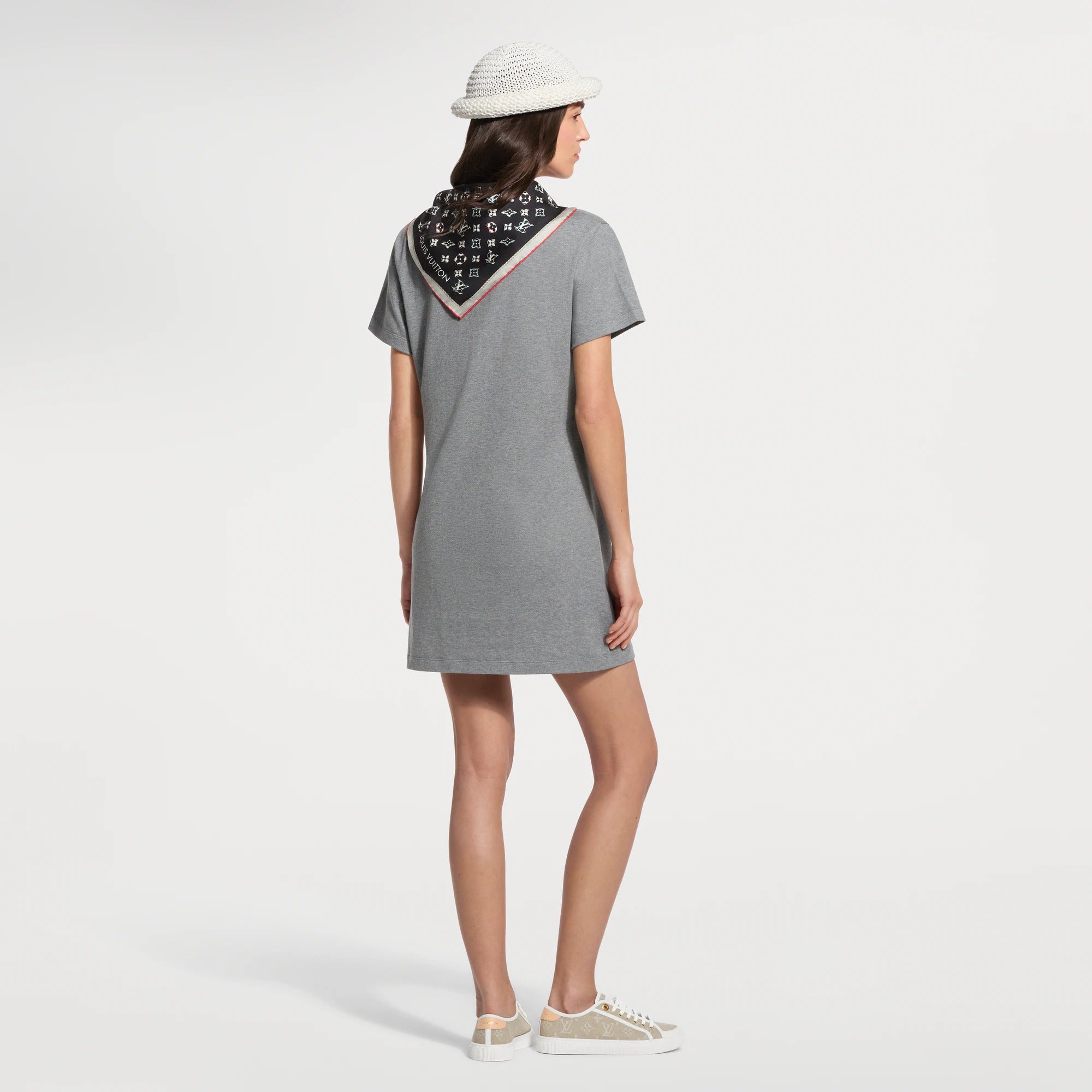 Nautical Scarf T-Shirt Dress