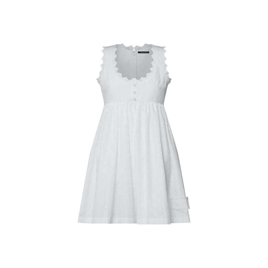 Broderie Trim Babydoll Dress
