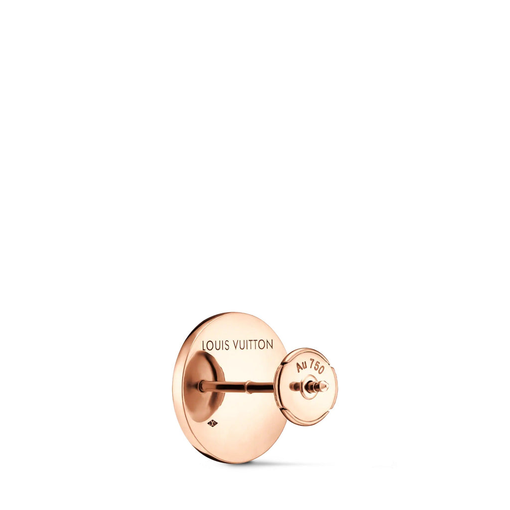 Color Blossom BB Sun Ear Stud, Pink Gold and Cornelian - Per Unit