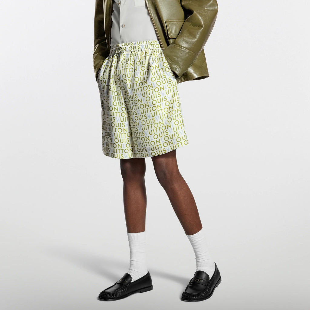 Printed Silk Shorts