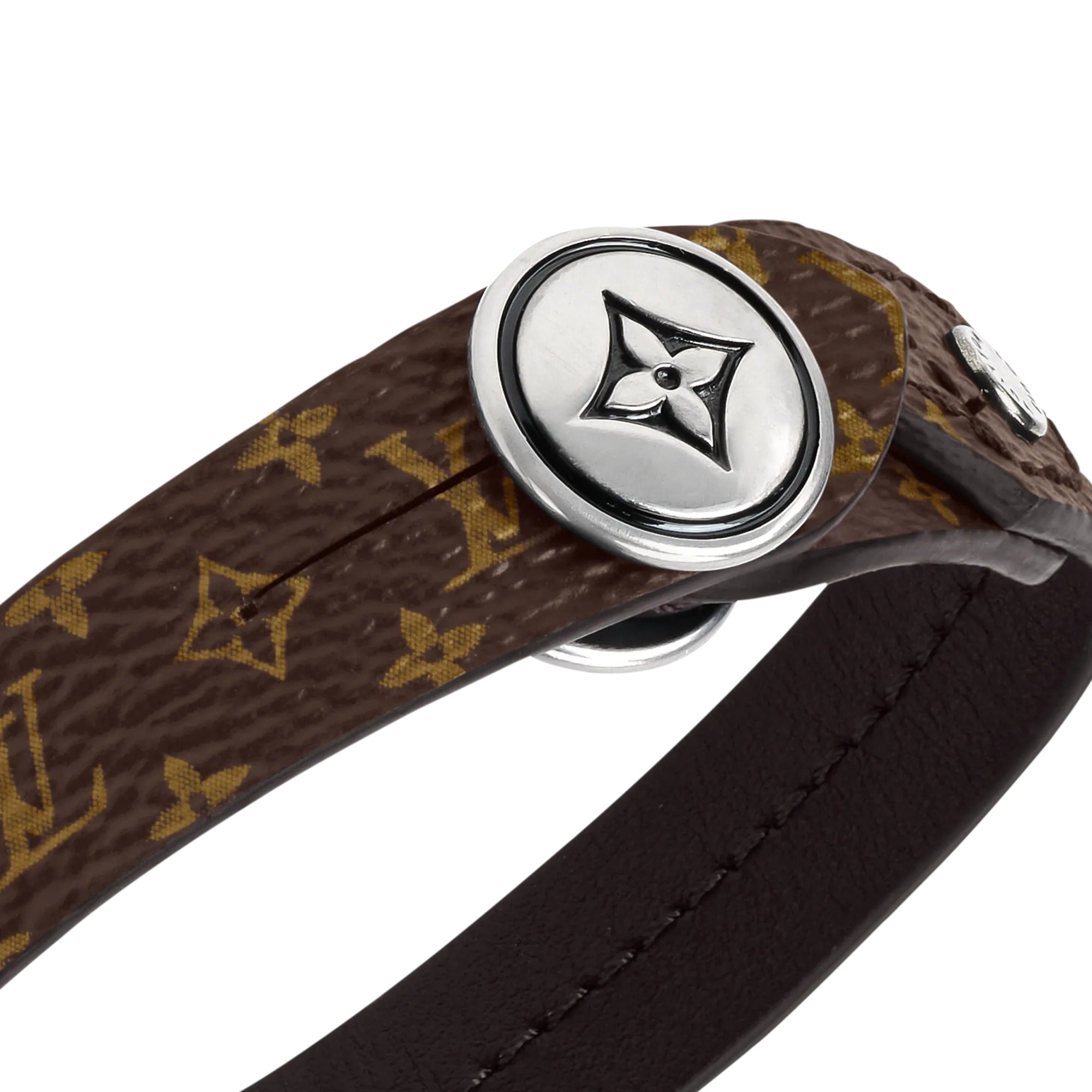 LV Studs Leather Bracelet