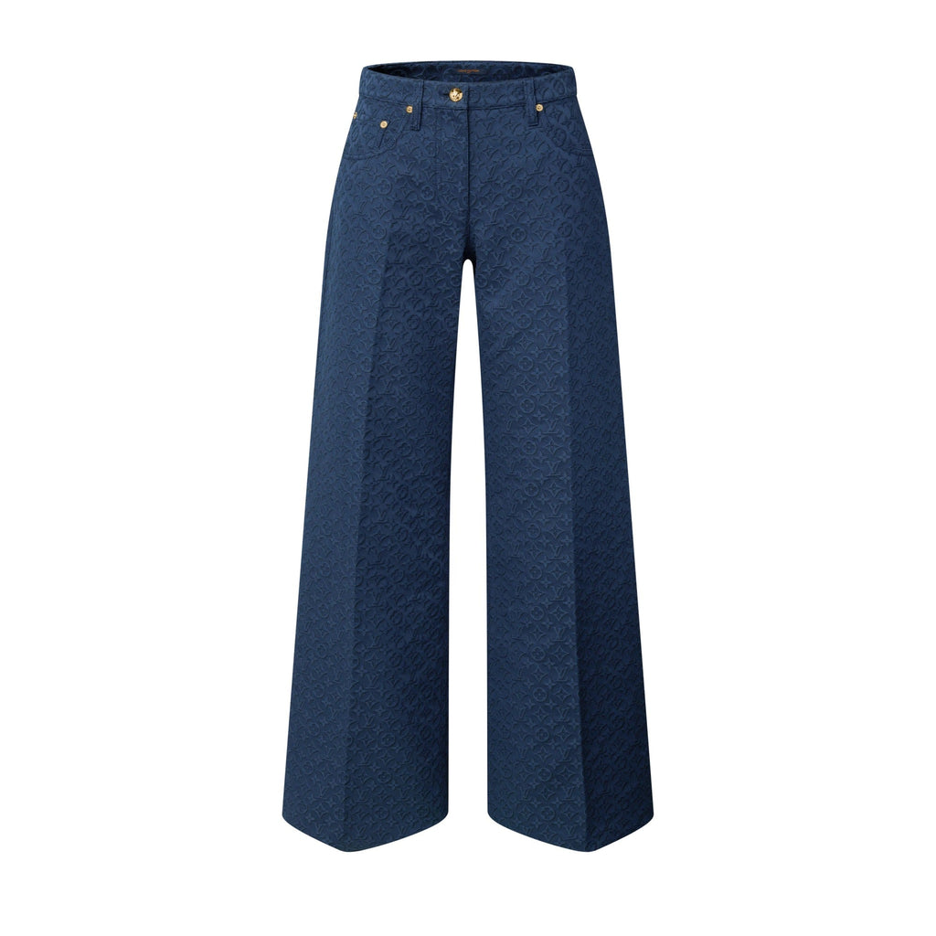 Monogram Jacquard Flared Pants