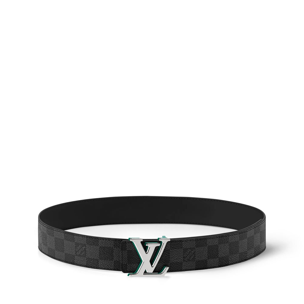 LV Optic Damier Graphite 40mm Reversible Belt