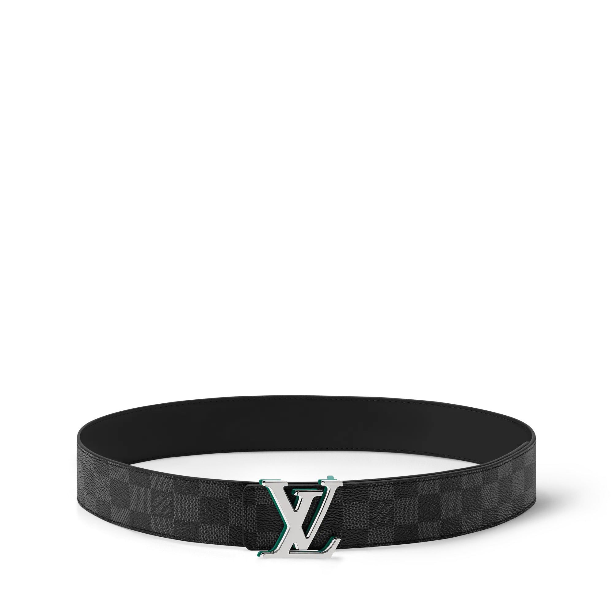 LV Optic Damier Graphite 40mm Reversible Belt