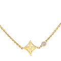 Idylle Blossom pendant, yellow gold and diamond