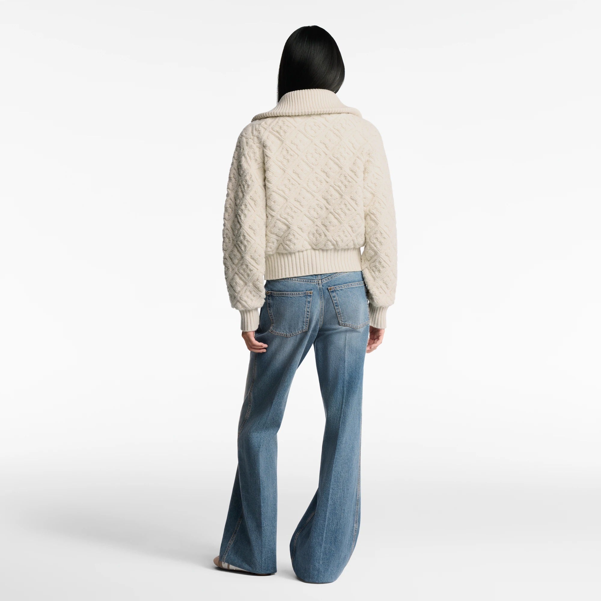 Shearling-Effect Monogram Jacket