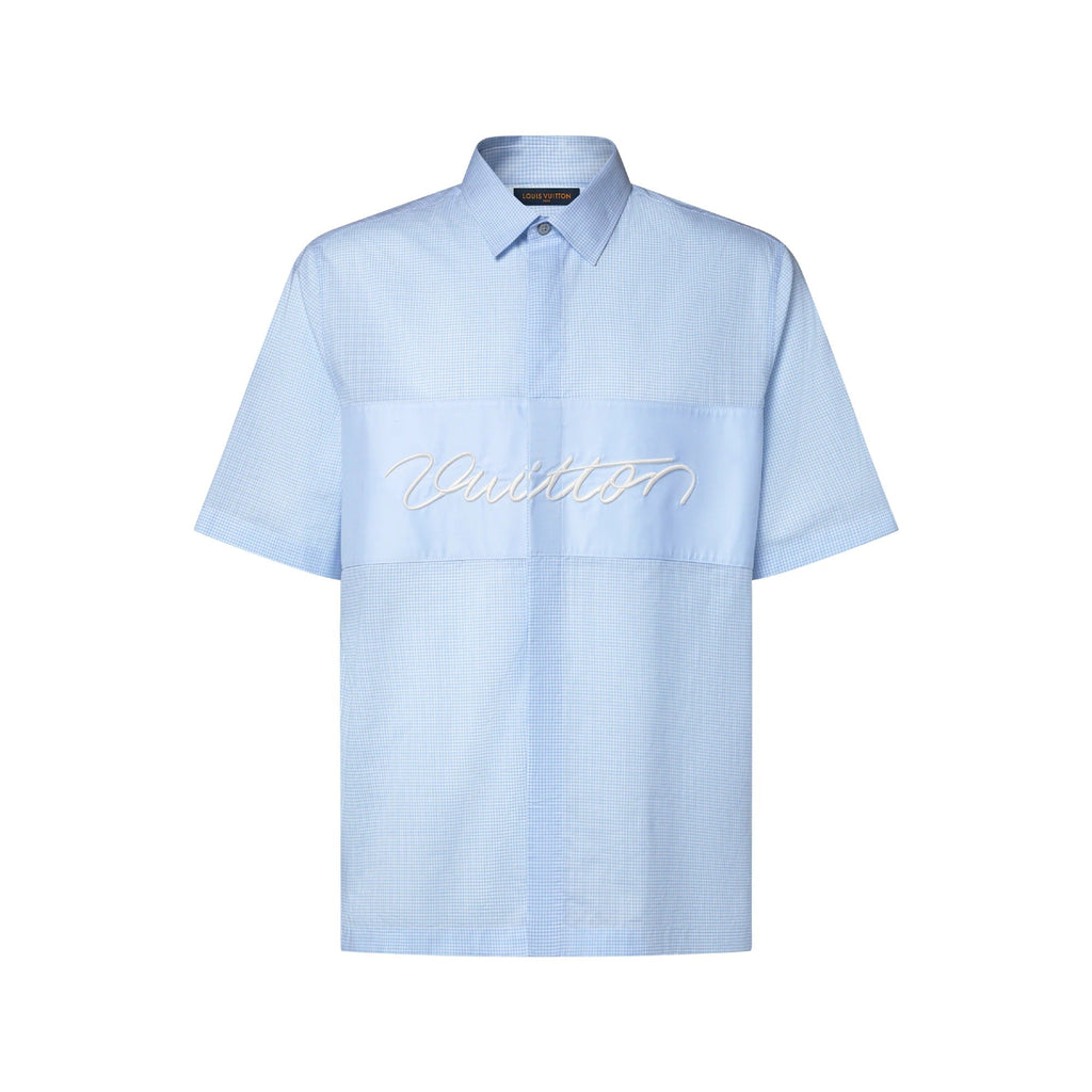 Embroidered Signature Short-Sleeved Shirt