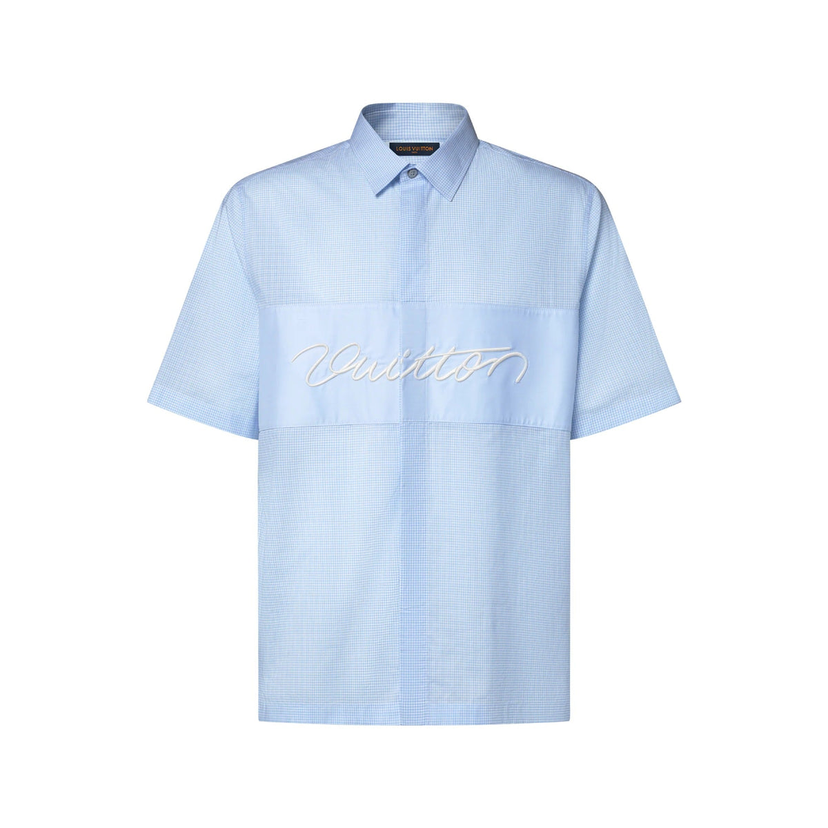 Embroidered Signature Short-Sleeved Shirt