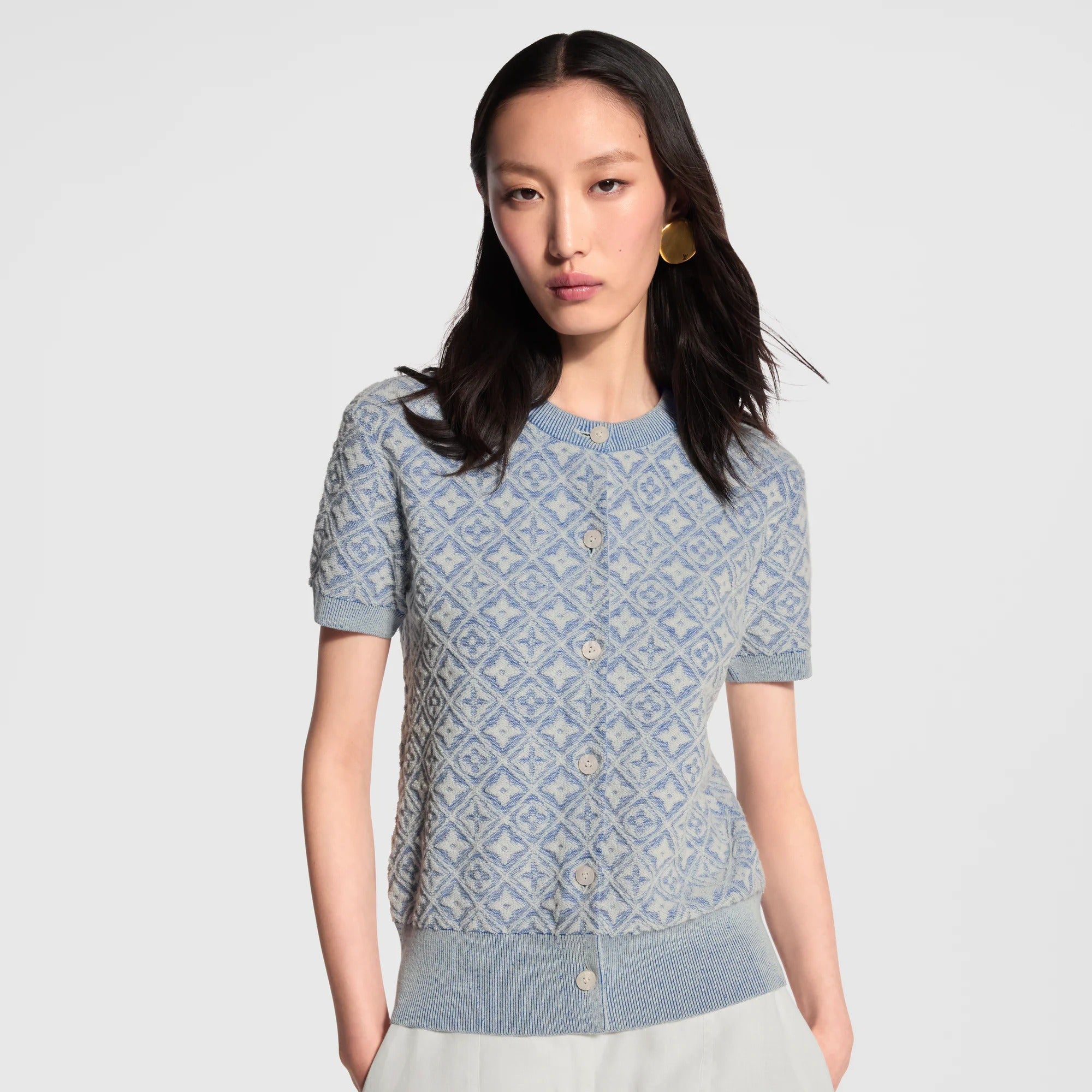 Monogram Toweling Cardigan