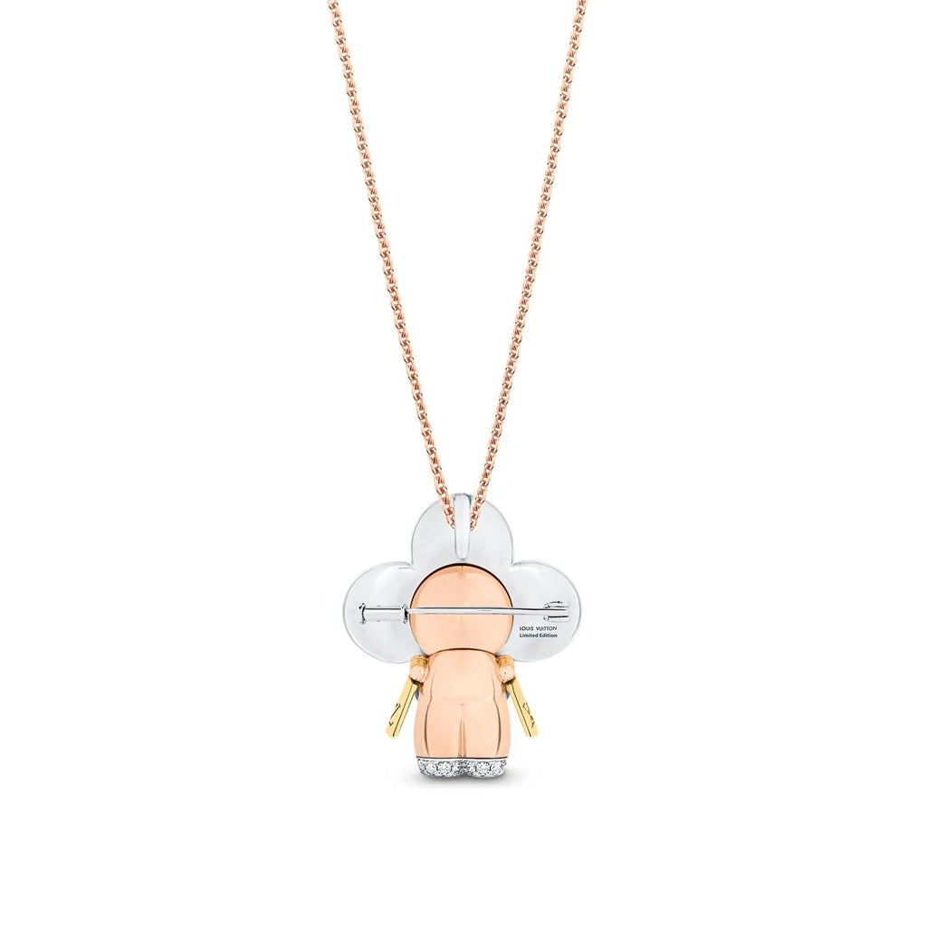 Vivienne Rainbow Pendant, 3 Golds, Diamonds & Colored Gemstones