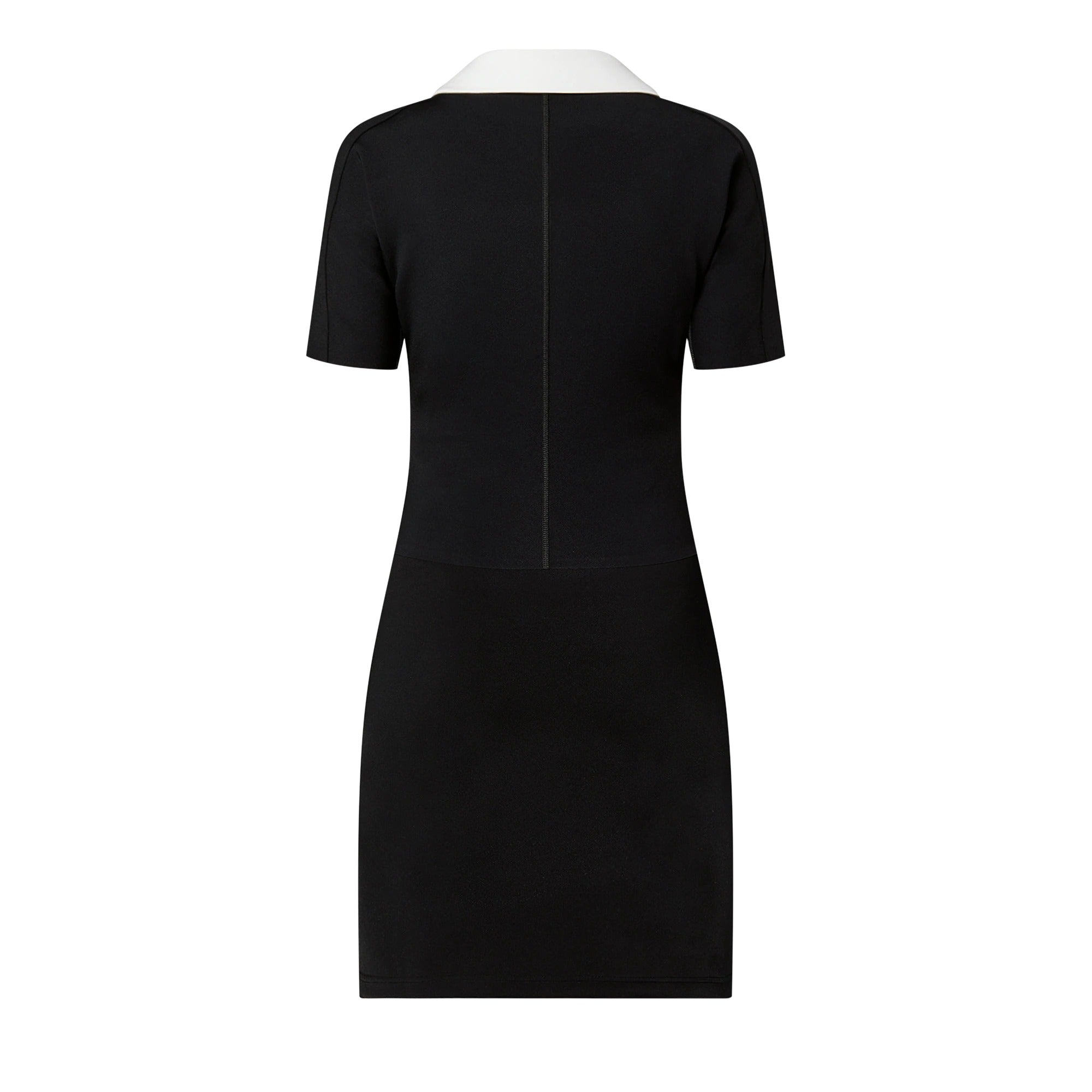 Technical Jersey Peter Pan Collar Dress