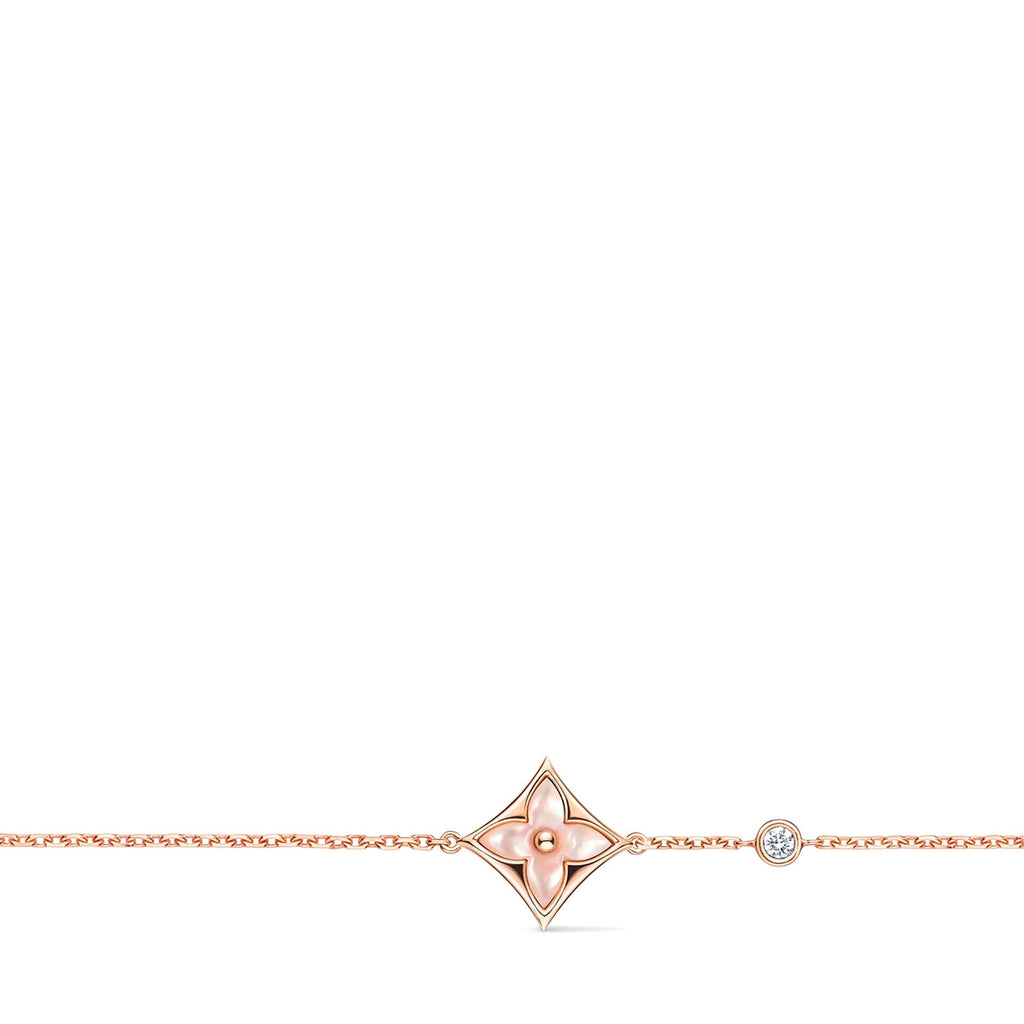 Color Blossom BB Star Bracelet, Pink Gold, Pink Mother-of-Pearl and Diamond