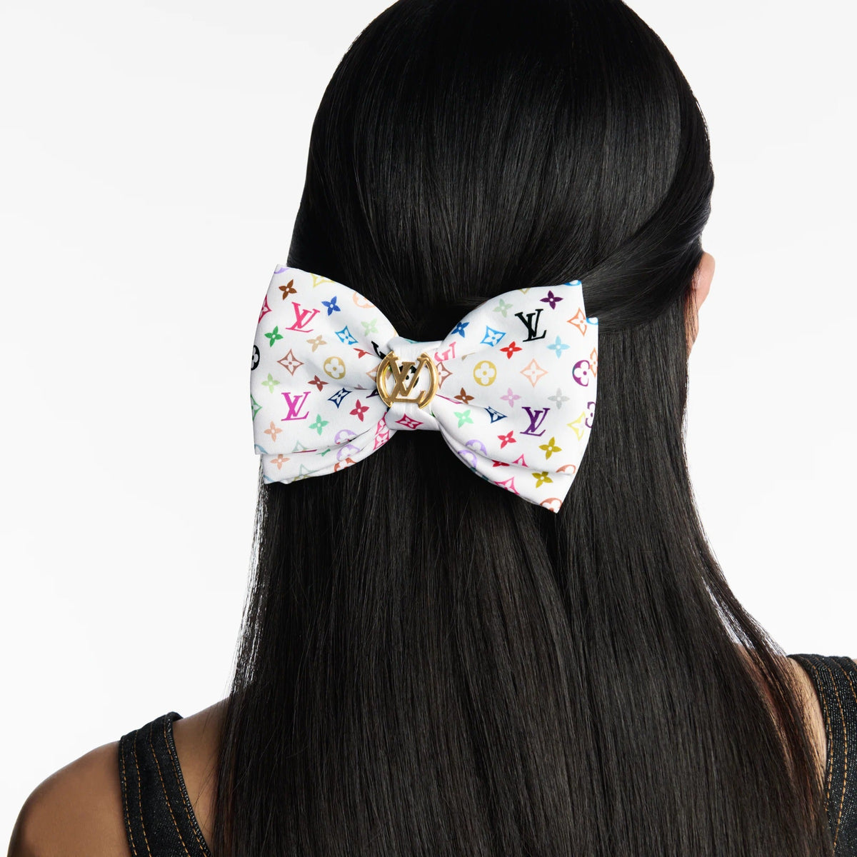LV x TM Monogram Multicolor Bow Barrette