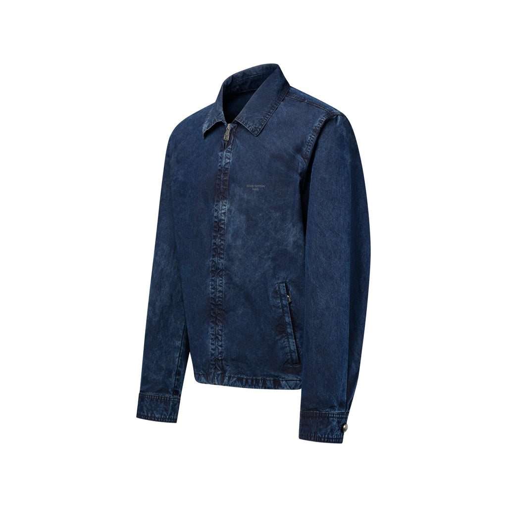 Technical Zippered Indigo Jacket