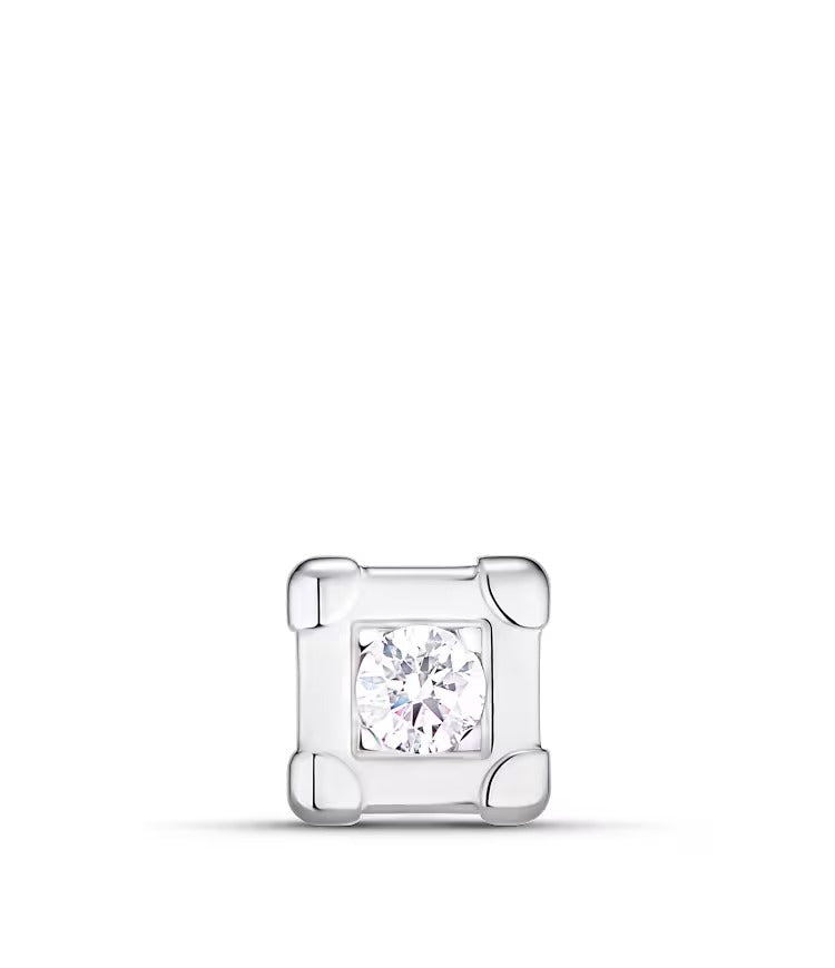 Les Gastons Vuitton Trunk Ear Stud, White Gold and Diamond - Per Unit