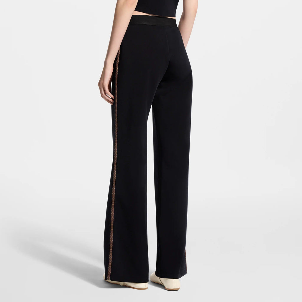 Monogram Accent Flared Pants
