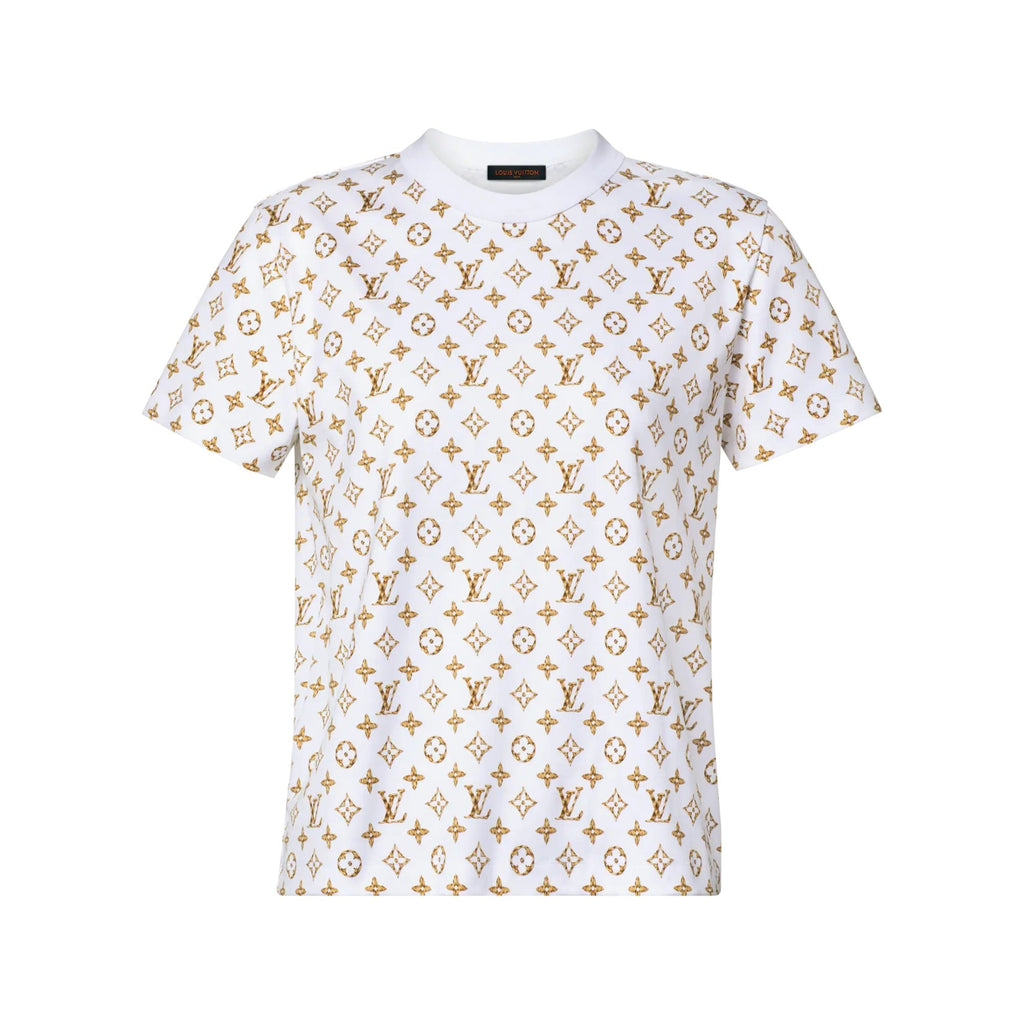 Woven Monogram Print T-Shirt