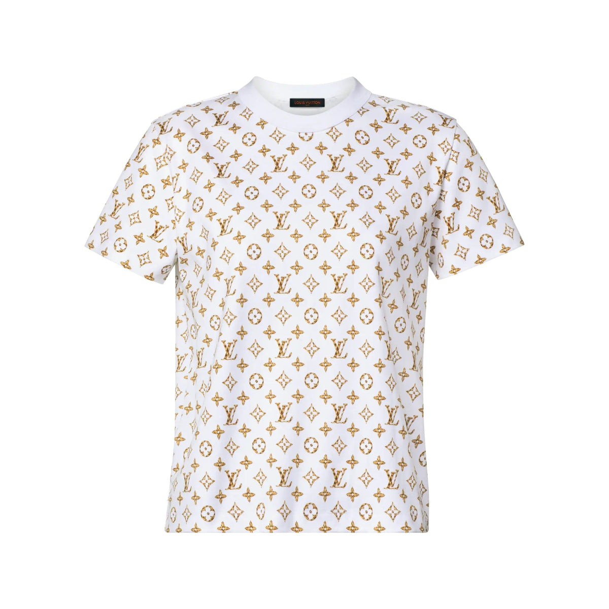 Woven Monogram Print T-Shirt