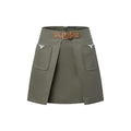 Monogram Accent Mini Skirt