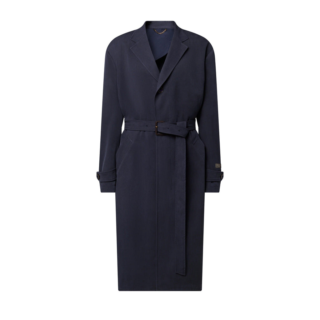Lightweight Wool Silk Belted Coat