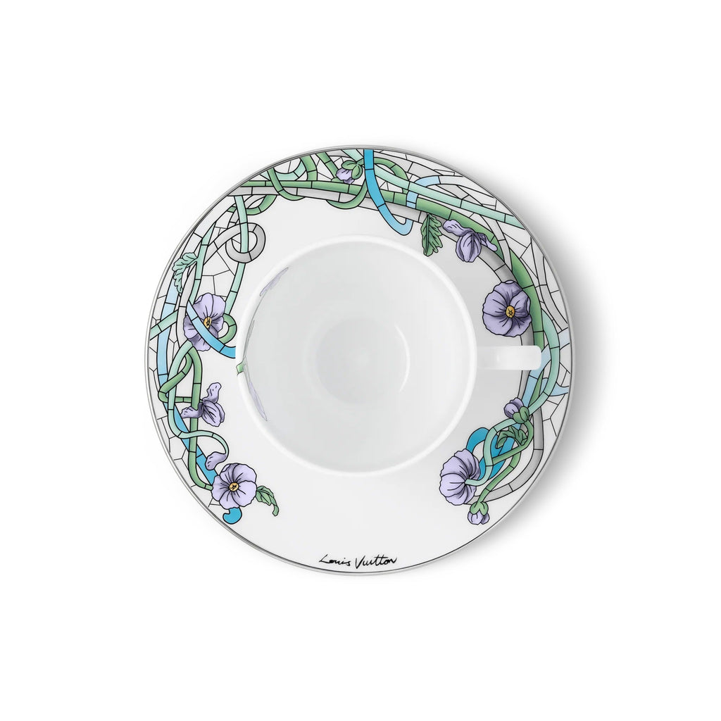 Asnieres Set Of 2 Coffee Cups And Saucers