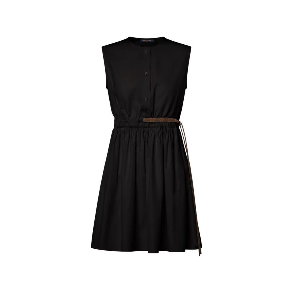 Monogram Drawstring Dress