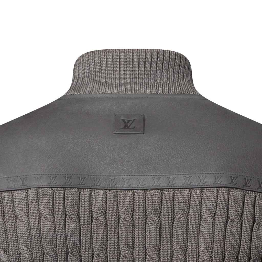 Mixed Suede And Knit Blouson