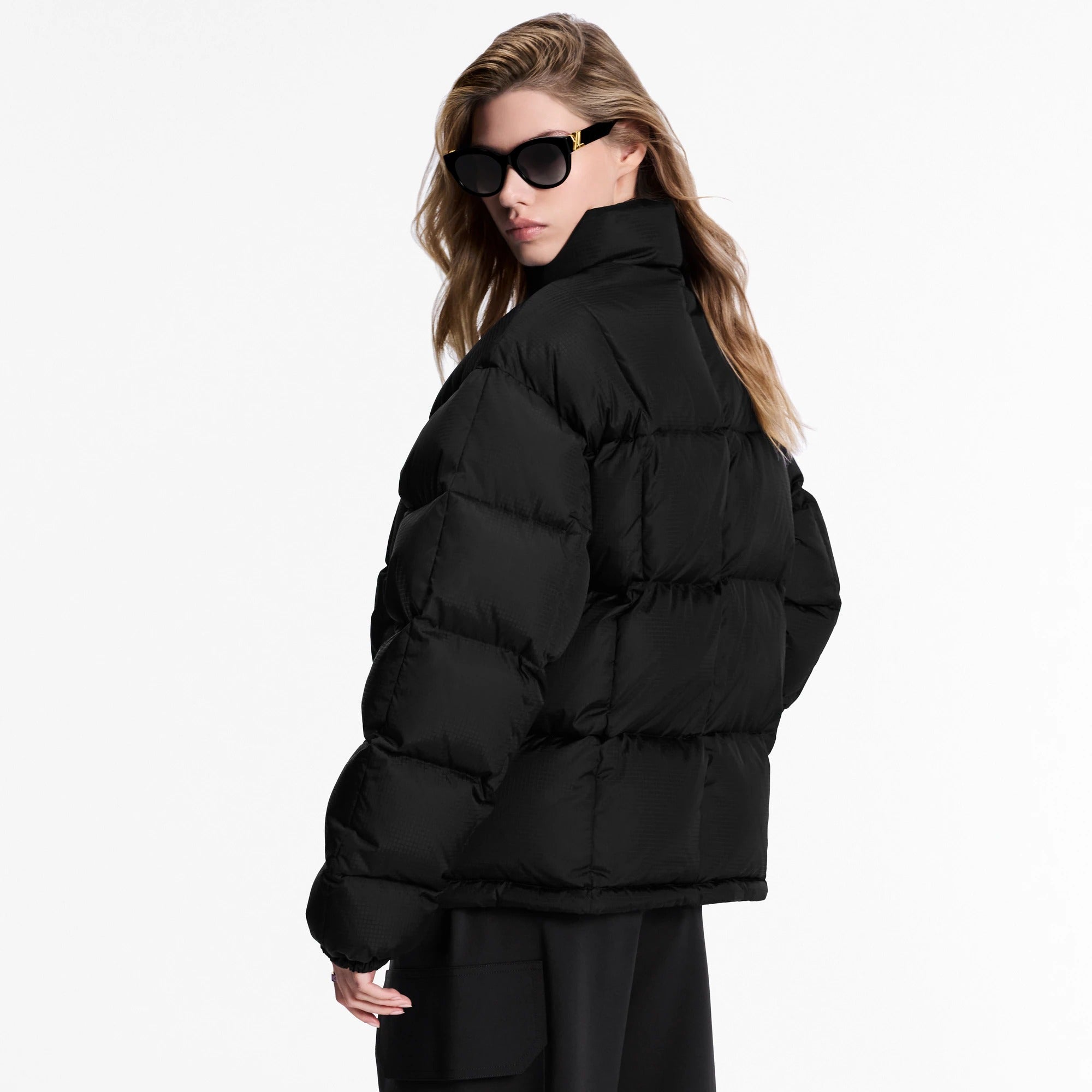 Monogram Accent Pillow Puffer Jacket