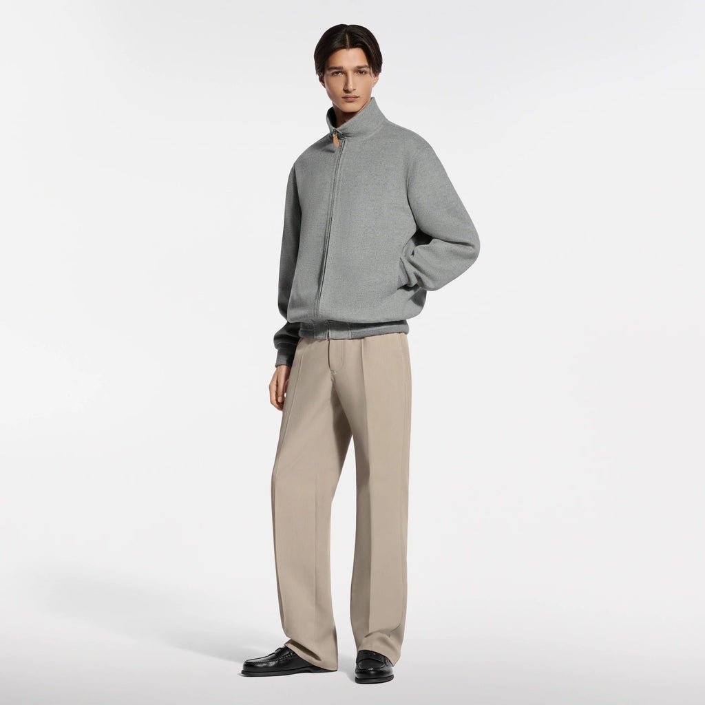 Double Face Cashmere-Wool Track Top