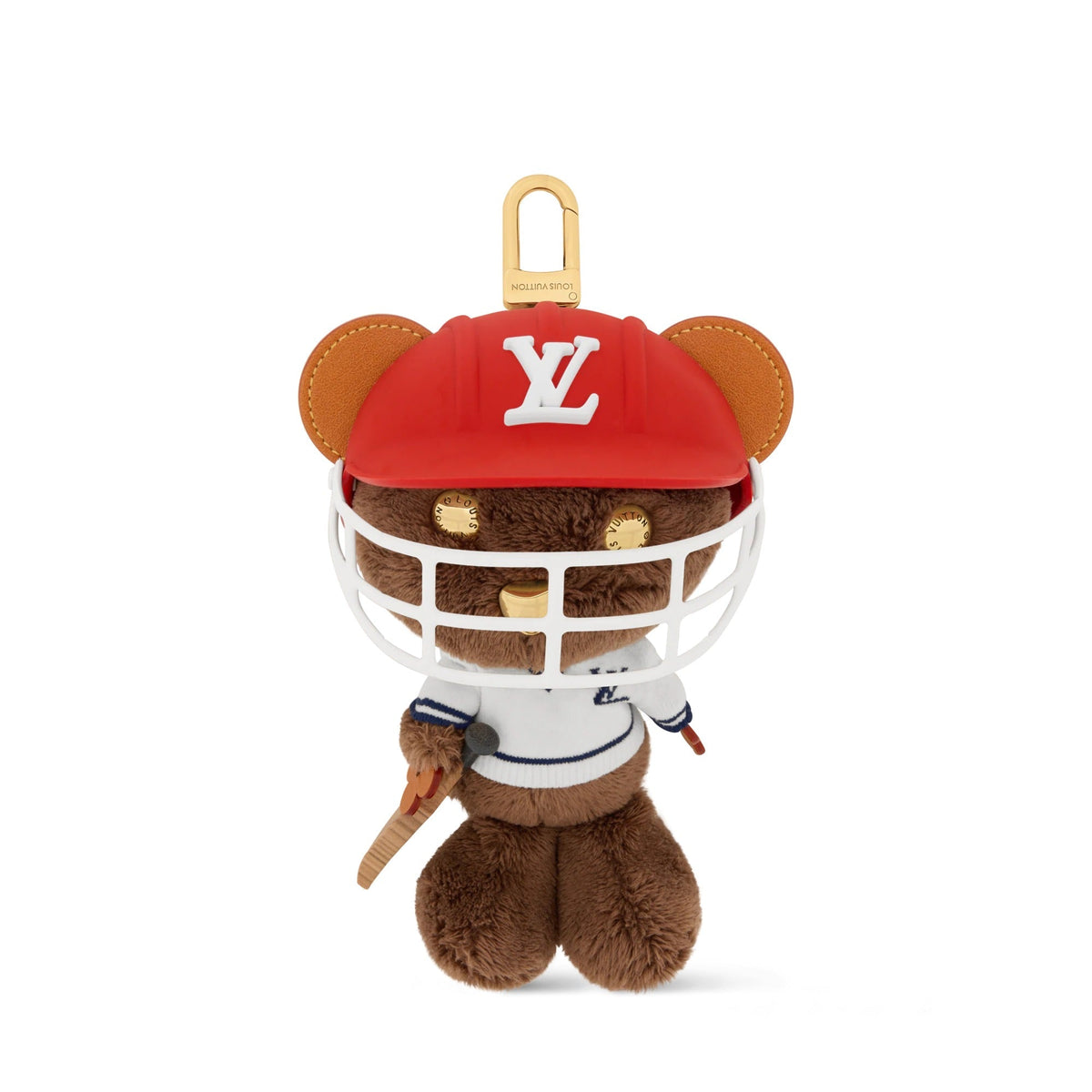 LV Louis Bear Cricket Bag Charm