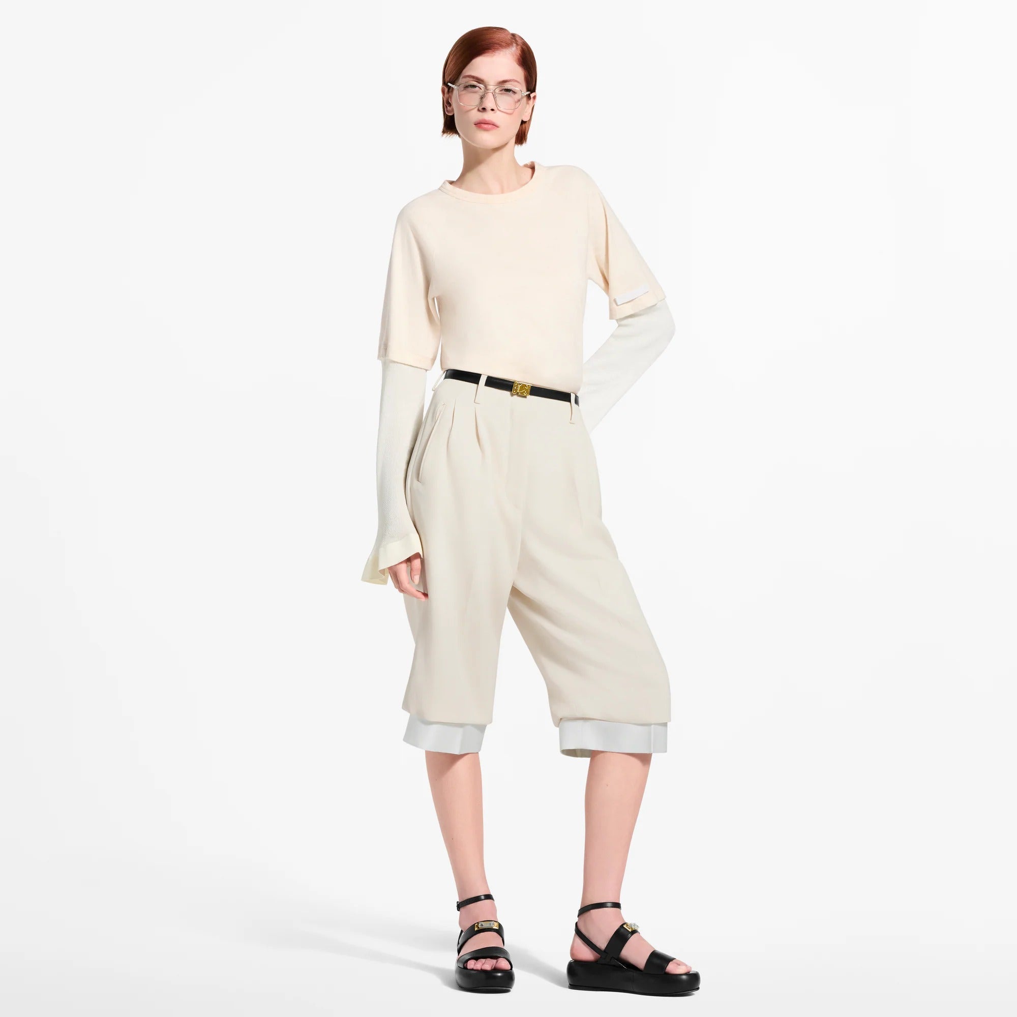Layered Tailored Bermuda Shorts