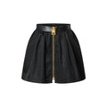 Leather Insert Mini Skirt