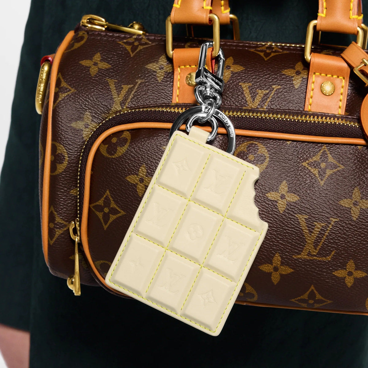LV Chocolate Bar Key Holder and Bag Charm