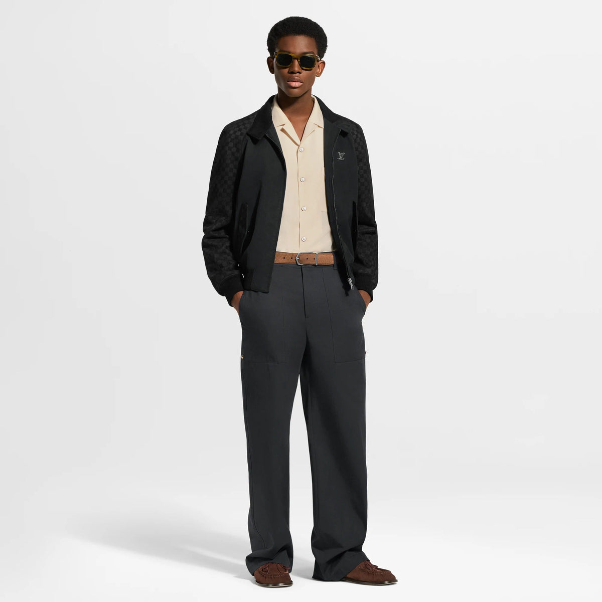 Suede Mix Blouson