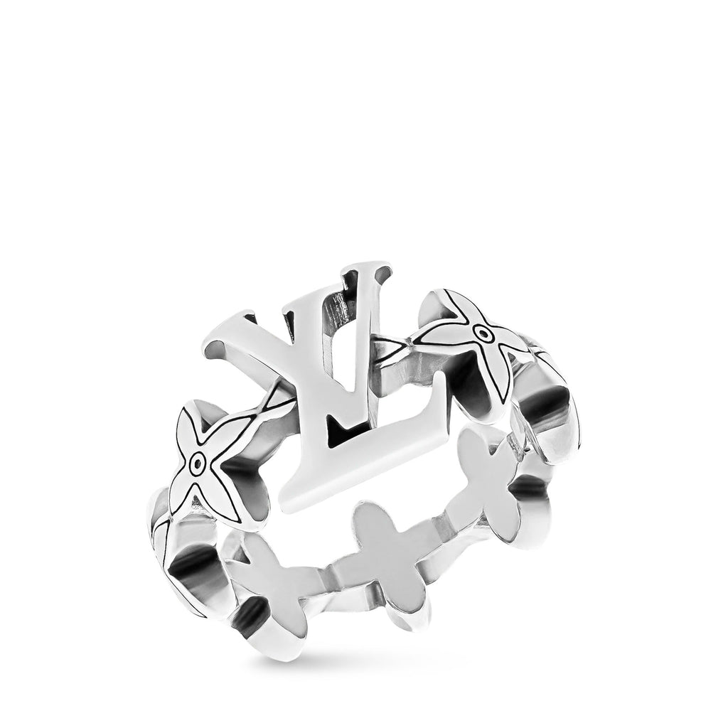 LV Flower Puffy Chain Ring