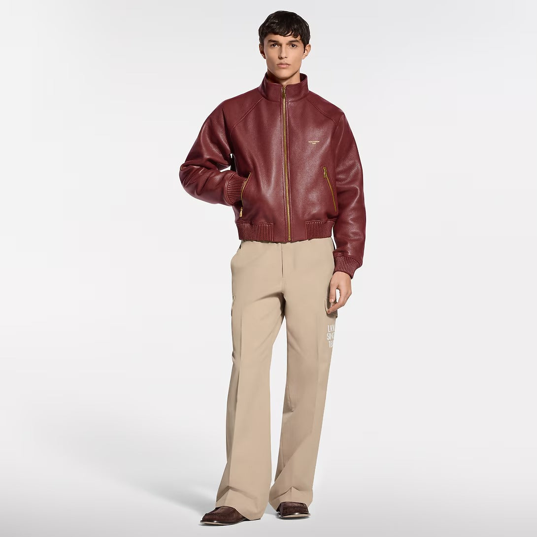 Grained Leather Jacket