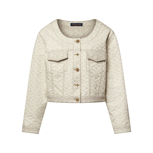 3D Monogram Denim Jacket
