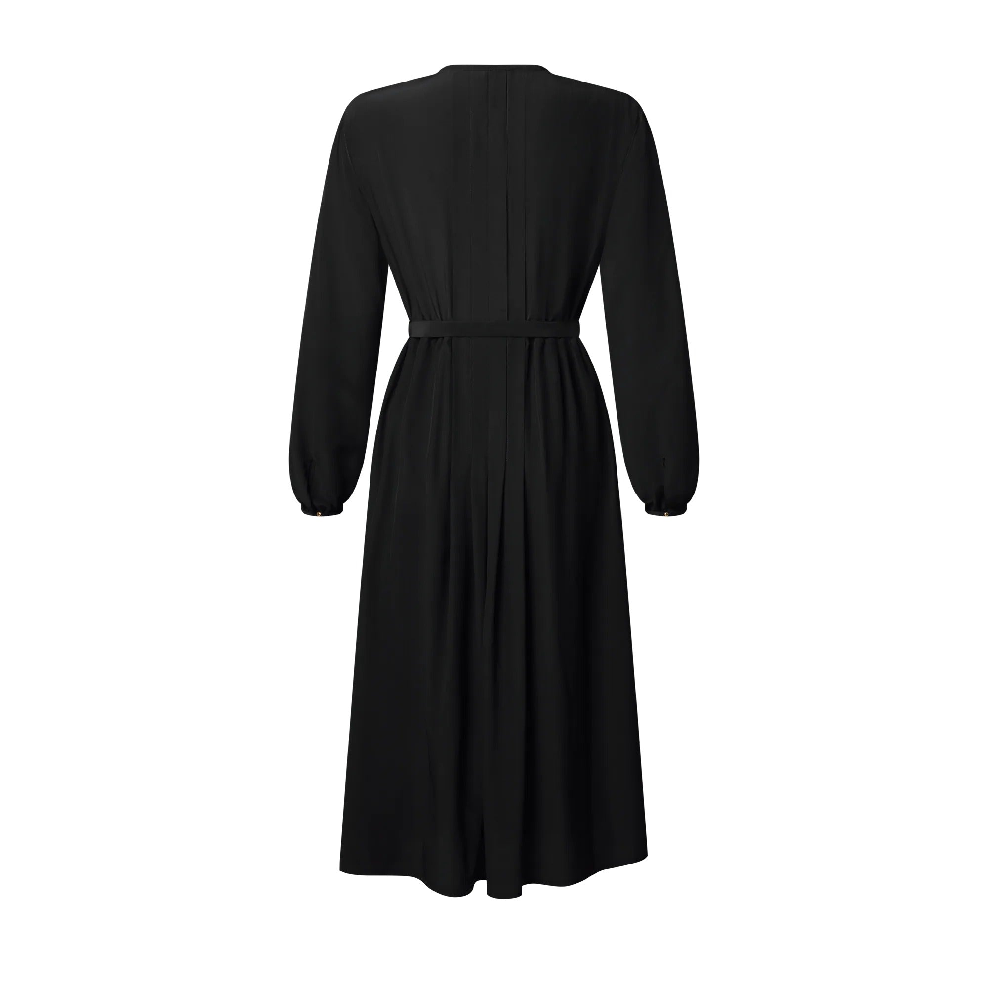 Monogram Accent Pleat Dress