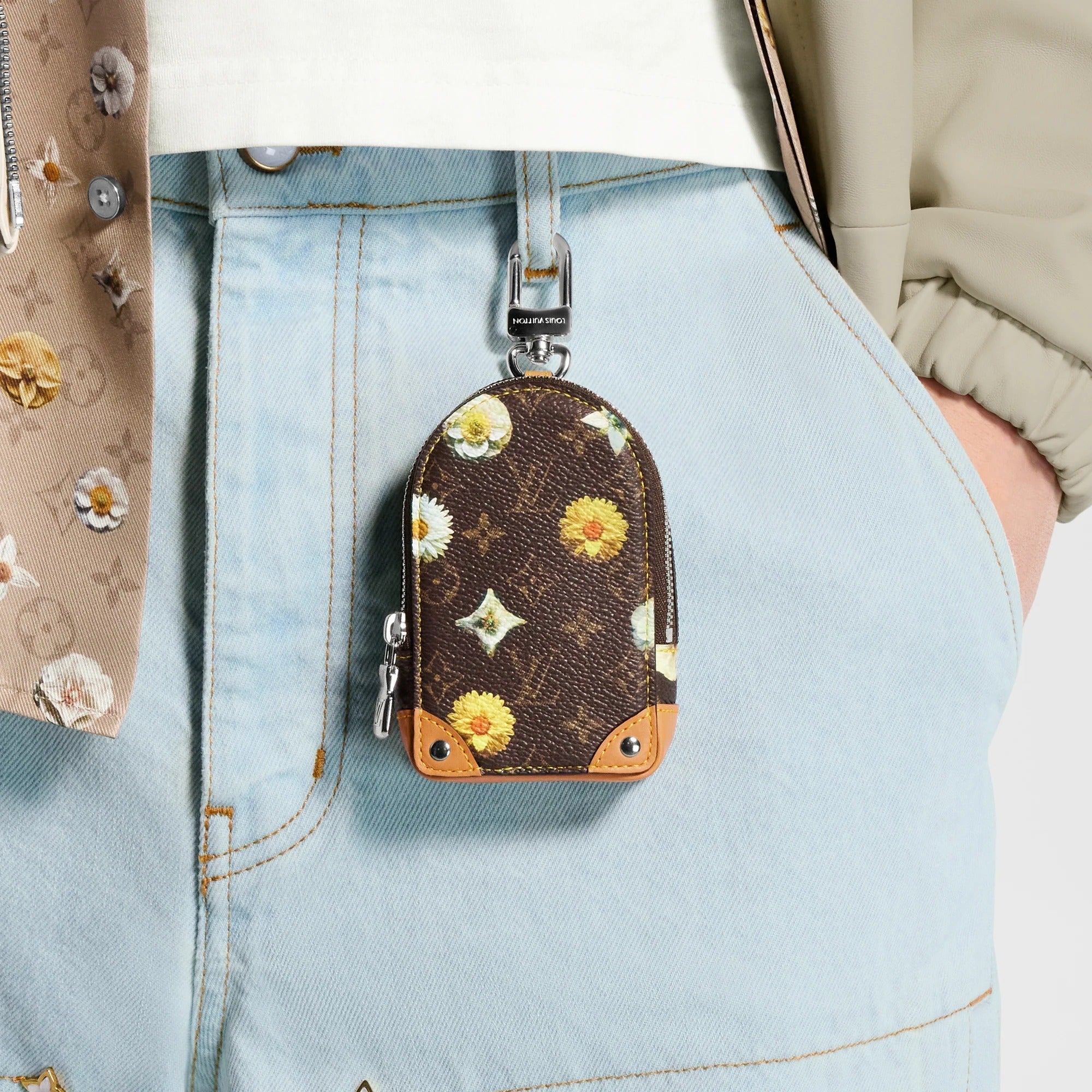 Monogram Flower Pouch