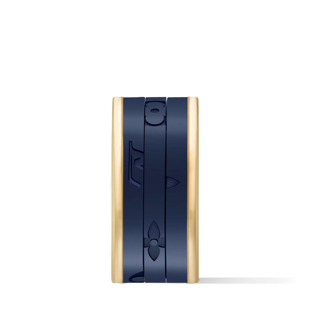 Les Gastons Vuitton Puzzle Ring, Yellow Gold and Blue Titanium