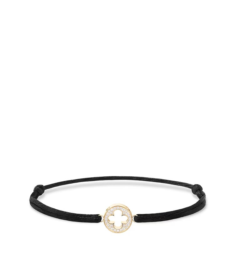 Empreinte Cord Bracelet, Yellow Gold and Diamonds