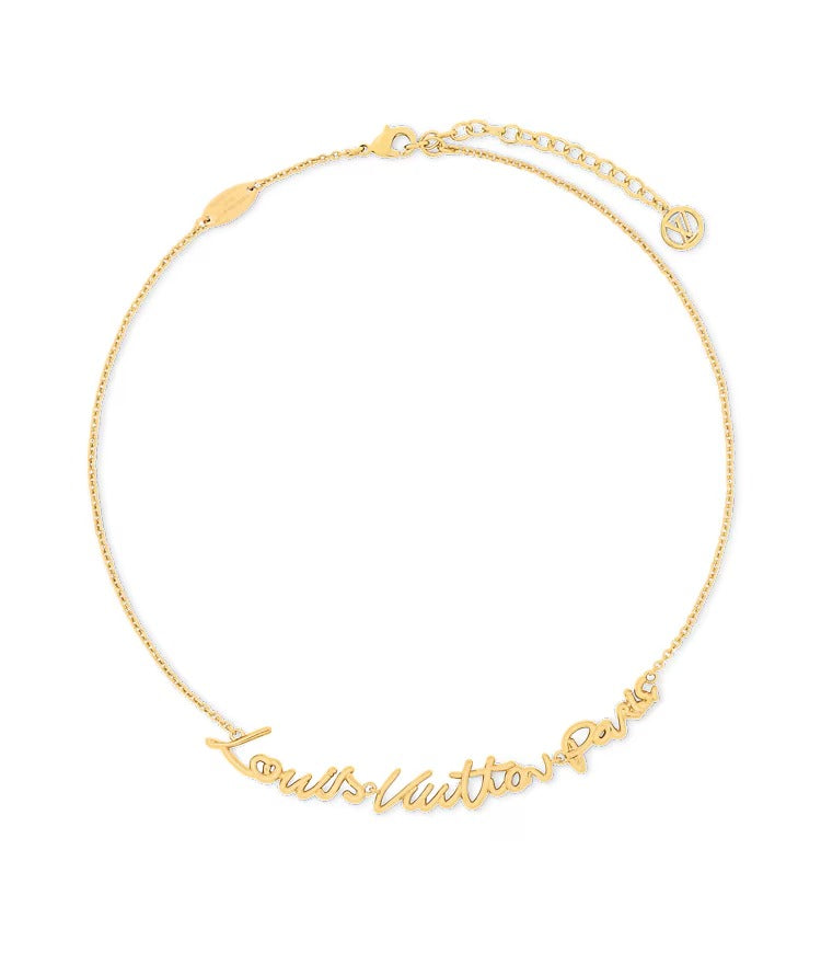 LV Script Necklace