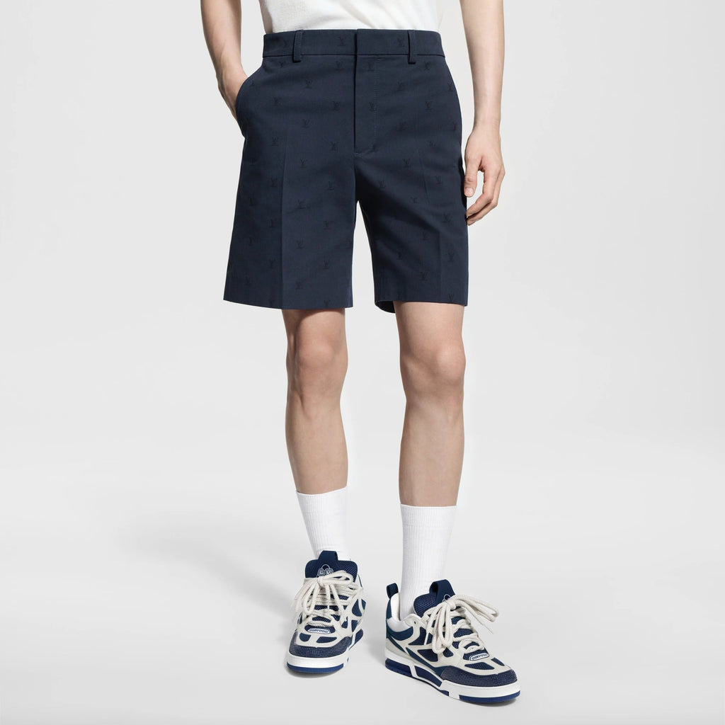 LV Blason Cotton Chino Shorts