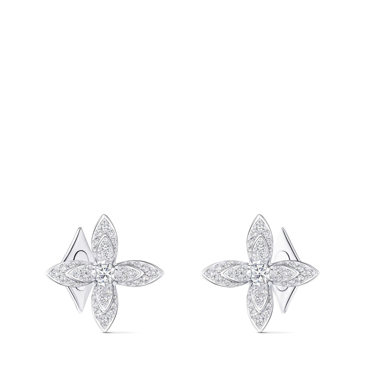 Idylle Blossom Cufflinks, White Gold & Diamonds