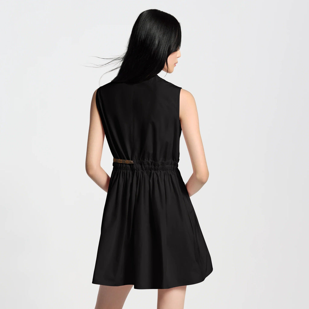 Monogram Drawstring Dress