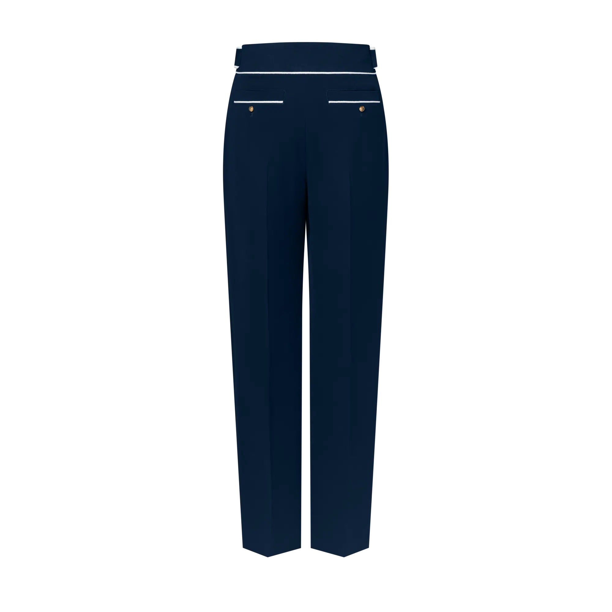 Contrast Accent Tailored Pants